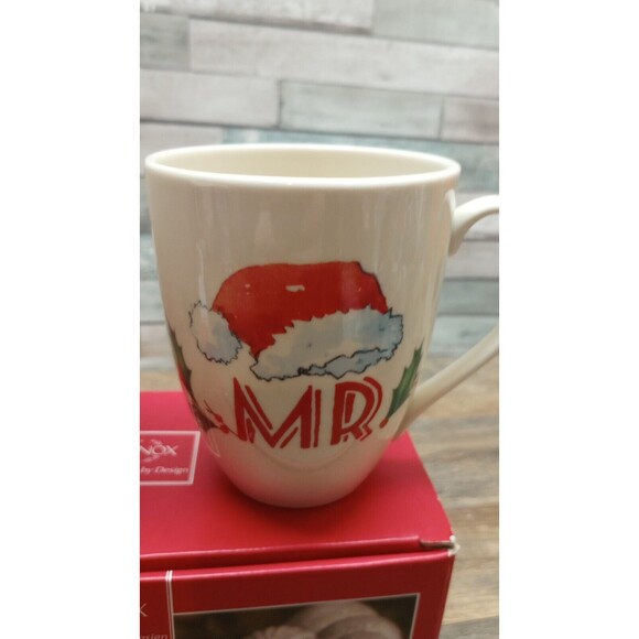 NEW Mr & Mrs Claus Coffee Mug Set Of 2 Lenox Home For The Holidays Christmas - Picture 3 of 8